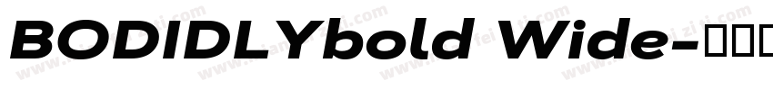 BODIDLYbold Wide字体转换